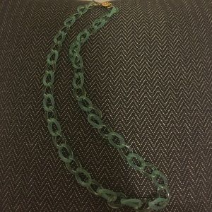 Mint green acrylic necklace